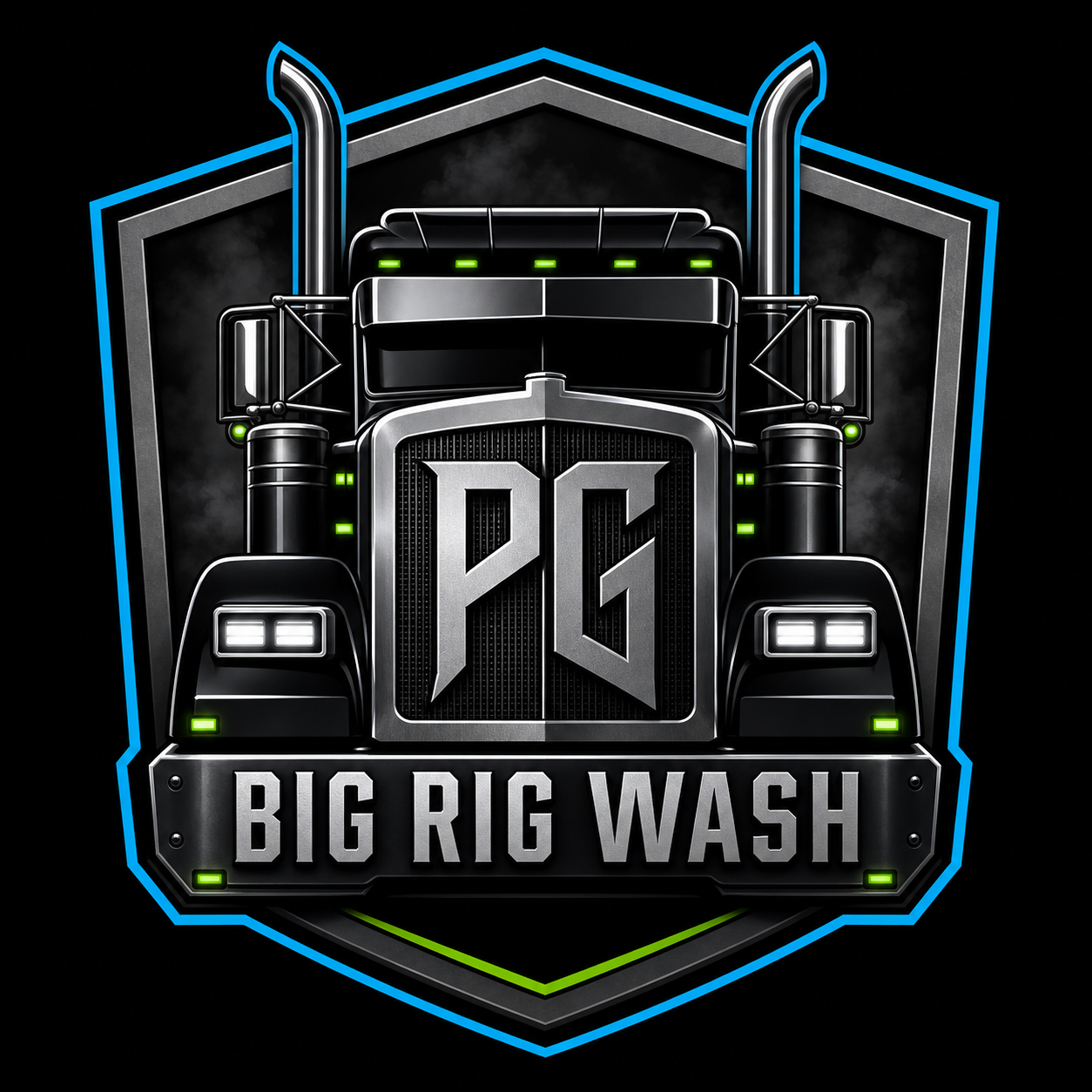 PG BigRig Wash shield emblem